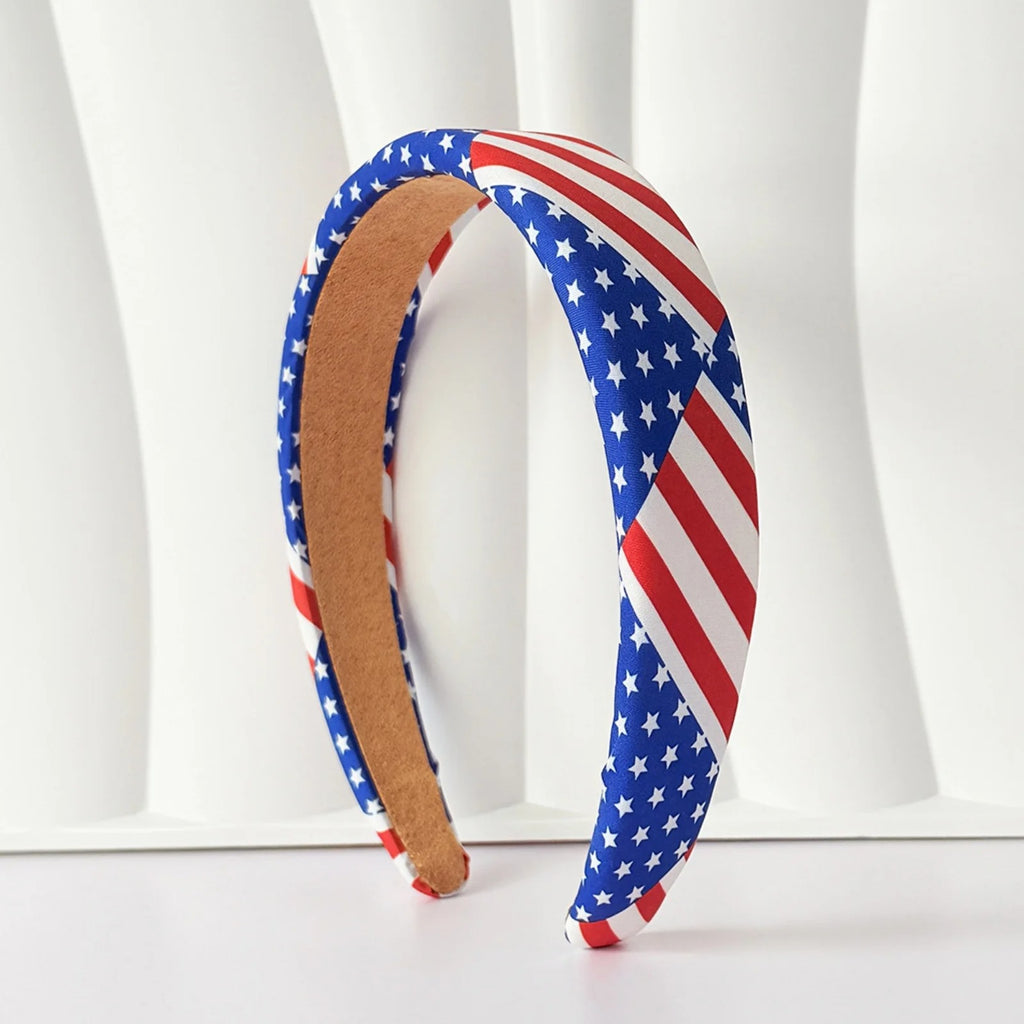 American Flag Headband – Patriotic Style with Padded Comfort