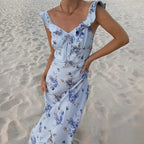 Floral Sling Dress – Effortless Summer Style with Backless Design