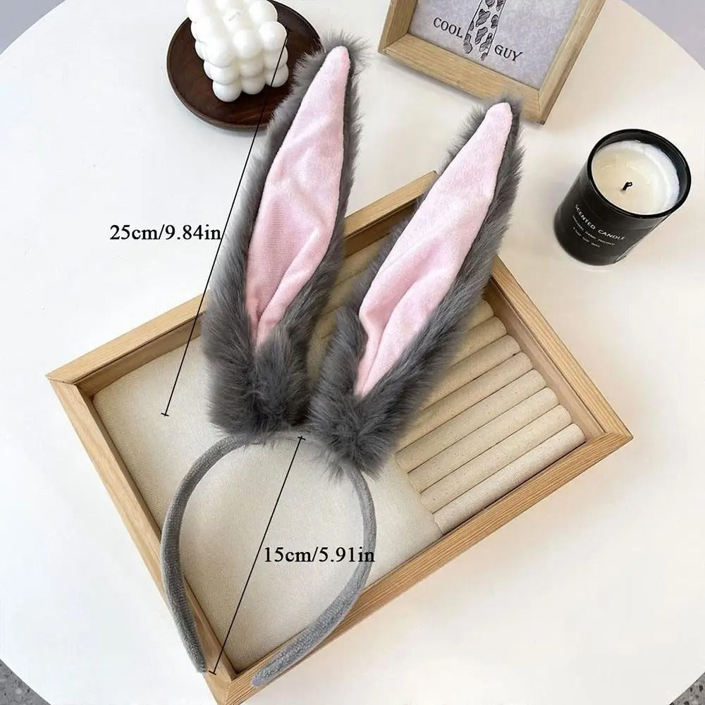 Oversized Rabbit Ear Headband – Plush Comfort & Cute Cosplay Accessory
