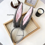 Oversized Rabbit Ear Headband – Plush Comfort & Cute Cosplay Accessory