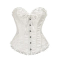 Jacquard Corset Top – Elegant Structure with Boned Bustier Design