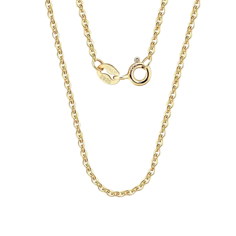 Rose Gold Cable Chain Necklace – 925 Silver
