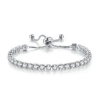 Adjustable Birthstone Tennis Bracelet – Colorful Crystal Bangle