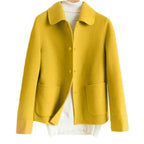 Chic Winter Coat – Cozy Warmth & Double-Sided Lapel Polyester