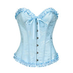 Jacquard Corset Top – Elegant Structure with Boned Bustier Design
